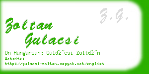 zoltan gulacsi business card